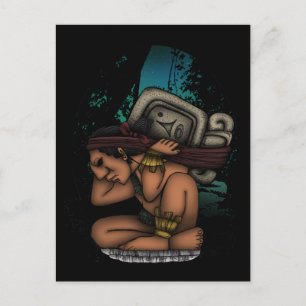 Maya God Postkarte