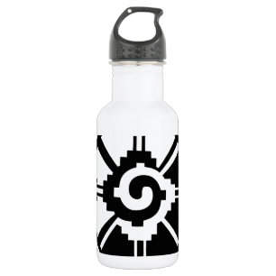 Maya Hunab Ku Schöpfer & Planetensymbole Edelstahlflasche