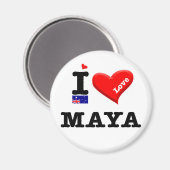 MAYA - I Liebe Magnet (Vorderseite/Rückseite)