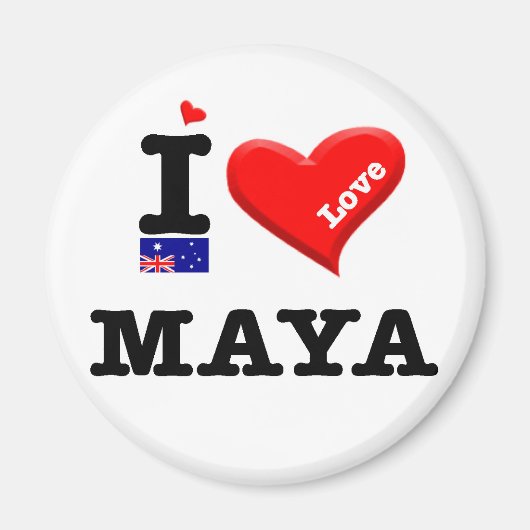 MAYA - I Liebe Magnet (Vorne)