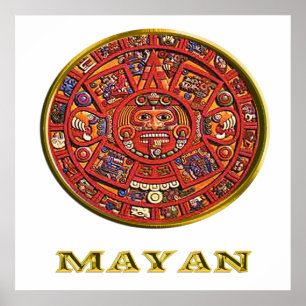 Maya-Indianer-Kunst Poster