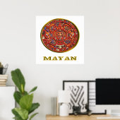 Maya-indische Kunst Poster (Heimbüro)