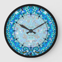 Maya-Kalender 2012 in Blue Wall Clock