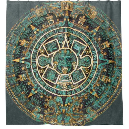 Maya-Kalender Duschvorhang (Vorderseite)
