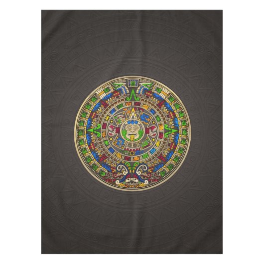 Maya-Kalender - Farbe Tischdecke (Vorderseite)