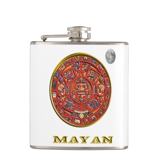 Maya-Kalender Flachmann (Vorderseite)