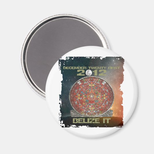 Maya-Kalender Magnet (Vorderseite/Rückseite)