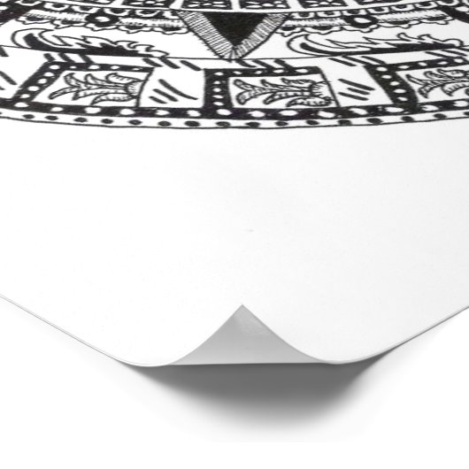 Maya-Kalender Poster (Ecke)