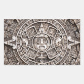 Maya-Kalender Rechteckiger Aufkleber (Vorderseite)