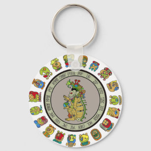 Maya-Kalender Tod Gott Schlüsselanhänger