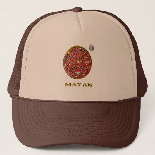 Maya-Kalender Truckerkappe (Vorderseite)