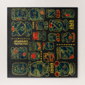 Maya-KalenderGlyphszusammensetzung Puzzle (Horizontal)