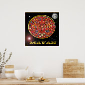 Maya-Kalenderposter Poster (Küche)