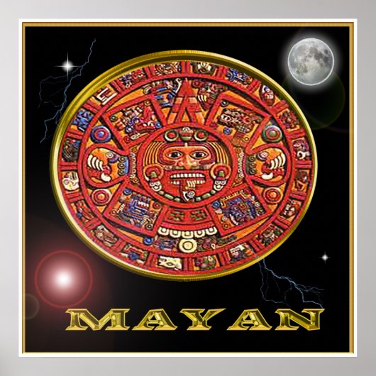Maya-Kalenderposter Poster (Vorne)