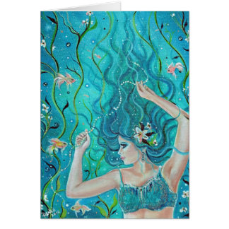 Maya Karibohne Fantasy Mermaid Karte von Renee