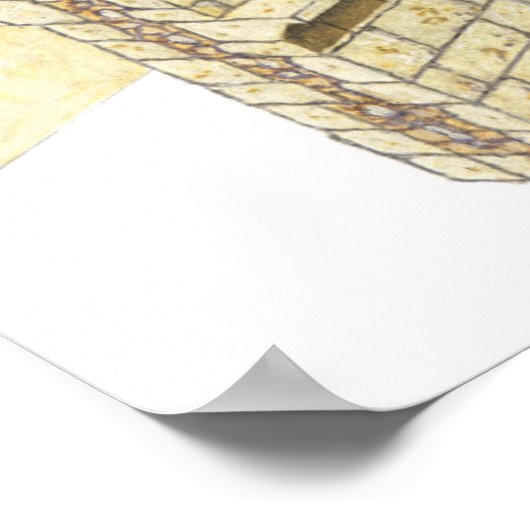 Maya-Korbelbogen. Detail. Mexiko Poster (Ecke)