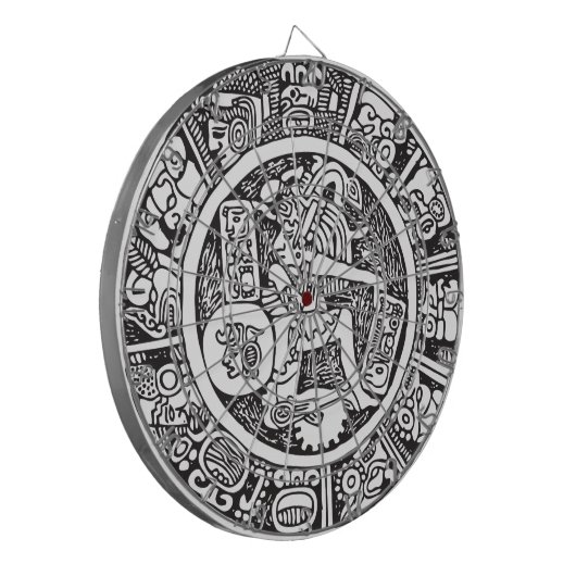 Maya-Kreis, mexikanische Hieroglyph(Maya) Dartscheibe (Vorderseite Links)