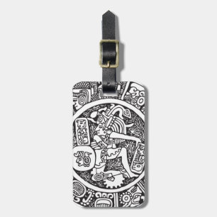 Maya-Kreis, mexikanische Hieroglyph(Maya) Gepäckanhänger