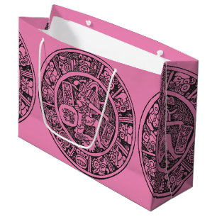 Maya-Kreis, mexikanische Hieroglyph (Maya) Große Geschenktüte