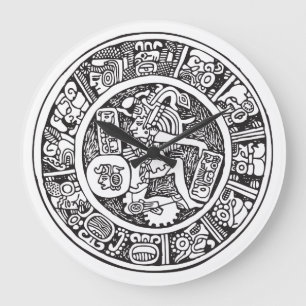 Maya-Kreis, mexikanische Hieroglyph(Maya) Große Wanduhr