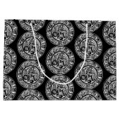 Maya-Kreis, mexikanische Hieroglyph (Maya) Grosses Große Geschenktüte (Rückseite)