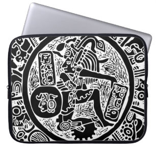 Maya-Kreis, mexikanische Hieroglyph(Maya) Laptopschutzhülle