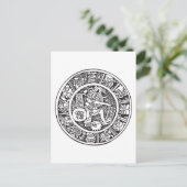 Maya-Kreis, mexikanische Hieroglyph(Maya) Postkarte (Stehend Vorderseite)