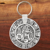 Maya-Kreis, mexikanische Hieroglyph(Maya) Schlüsselanhänger (Vorderseite)