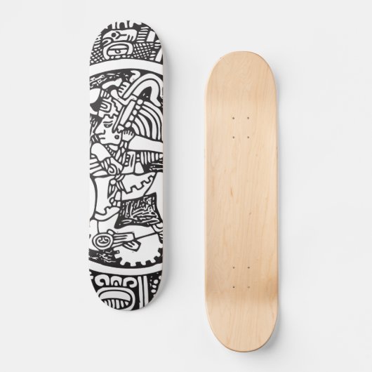 Maya-Kreis, mexikanische Hieroglyph(Maya) Skateboard (Vorderseite)