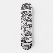 Maya-Kreis, mexikanische Hieroglyph(Maya) Skateboard (Vorderseite)