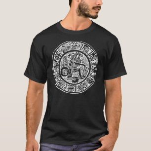Maya-Kreis, mexikanische Hieroglyph(Maya) T-Shirt