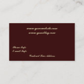 Maya-Motiv Visitenkarte (Rückseite)