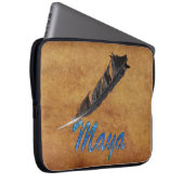 MAYA Native American Feather Laptop Sleeve (Vorne Rechts)
