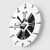 Maya numerals - Hunab Ku Wall Clock. Große Wanduhr (Winkel)