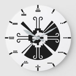 Maya numerals - Hunab Ku Wall Clock. Große Wanduhr