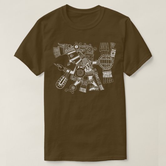 Maya patron deity Tezcatlipoca warrior Aztec India T-Shirt (Design vorne)