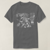 Maya Patron Gottheit Tezcatlipoca Krieger Aztec In T-Shirt (Design vorne)