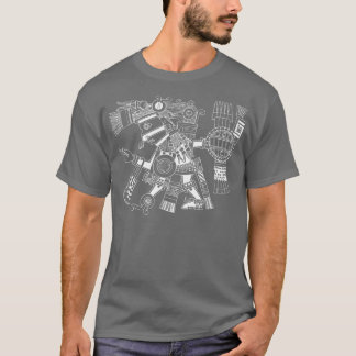 Maya Patron Gottheit Tezcatlipoca Krieger Aztec In T-Shirt