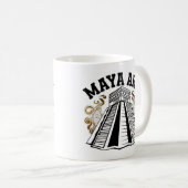 Maya Patterns: Zeitlose Kunst Kaffeetasse (VorderseiteRechts)