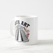 Maya Patterns: Zeitlose Kunst Kaffeetasse (Vorderseite Links)