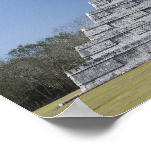 Maya Pyramide, Morgen im März Poster (Ecke)