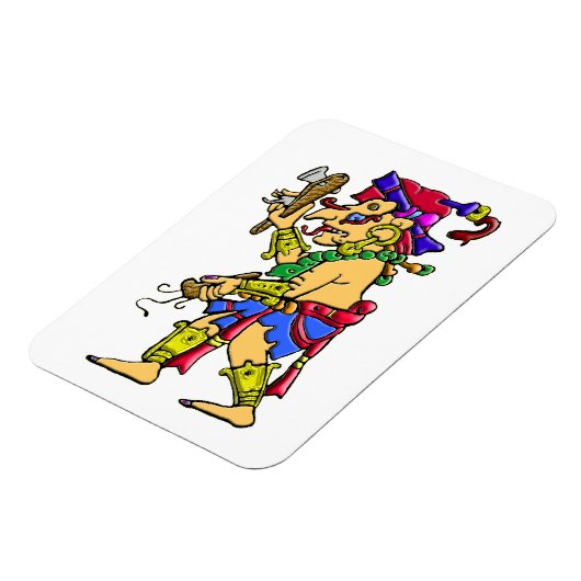 Maya Regen Gott Chac Magnet (Linke Seite)