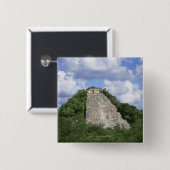 Maya-Ruinen von Coba, Yucatan, Mexiko Button (Vorne & Hinten)