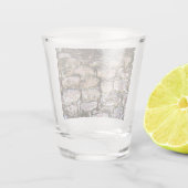 Maya-Ruinen Wand Schnapsglas (Rückseite)