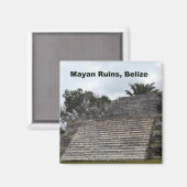 Maya Ruins, Belize Magnet (Vorderseite/Rückseite)