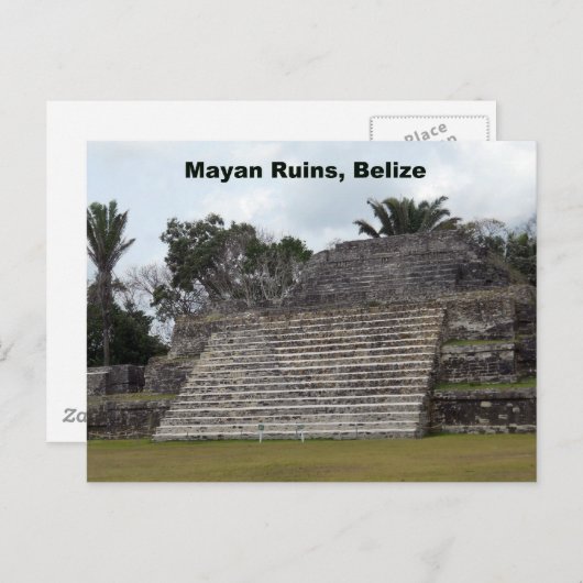 Maya Ruins, Belize Postkarte (Vorne/Hinten)
