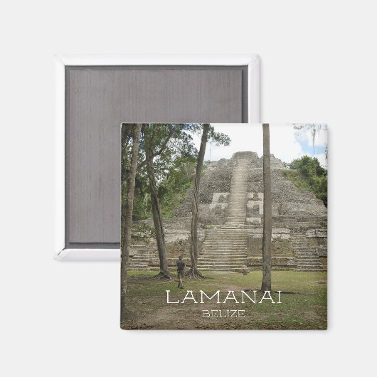 Maya Ruins in Lamanai, Belize Magnet (Vorderseite/Rückseite)