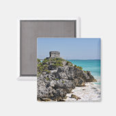 Maya Ruins in Tulum Mexiko Magnet (Vorderseite/Rückseite)