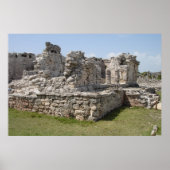 Maya Ruins, Tulum, Mexiko Poster (Vorne)