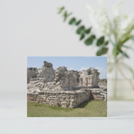 Maya Ruins, Tulum, Mexiko Postkarte (Stehend Vorderseite)